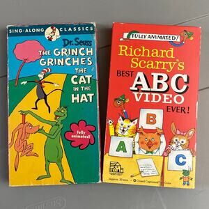 Sing Along Classics Dr Suess The Grinch Cat in Hat Richard Scarry ABC Animated